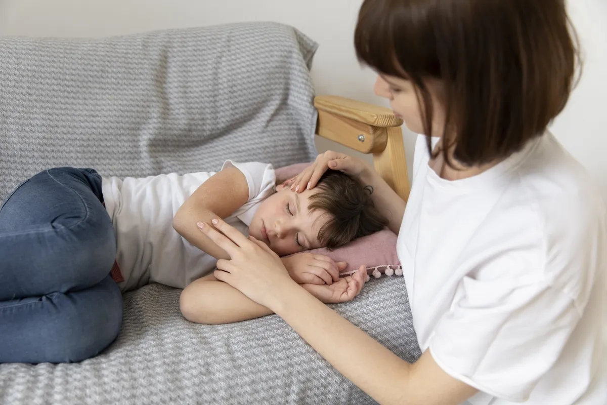 صورة لأم مع طفلها