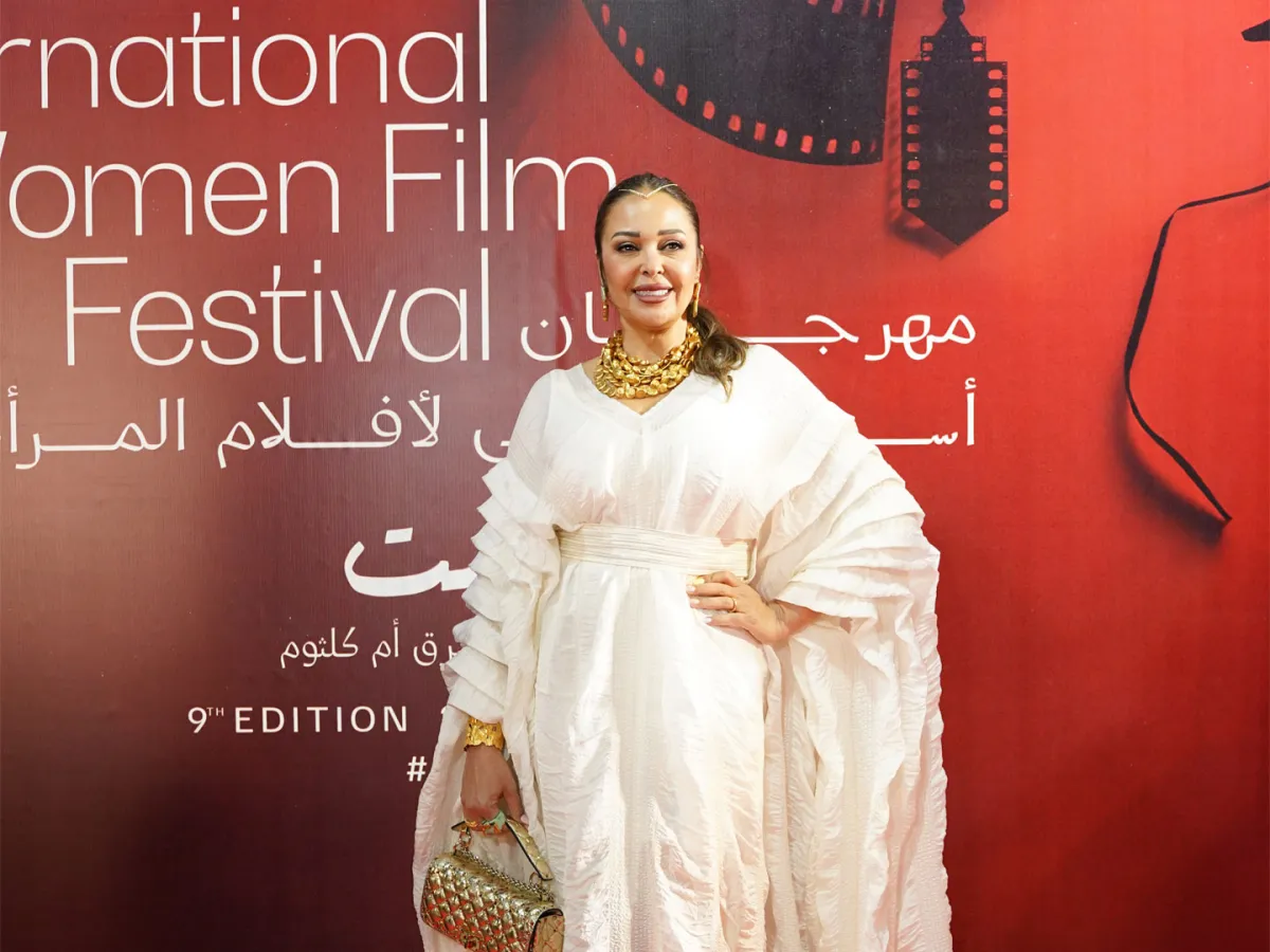 داليا البحيري في مهرجان أسوان الدولي -الصورة من المركز الإعلامي لمهرجان أسوان الدولي لأفلام المرأة 