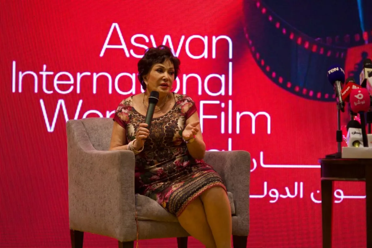 لبلبة خلال الماستر كلاس بمهرجان أسوان - الصورة خاصة بسيدتي تصوير ندى محسن