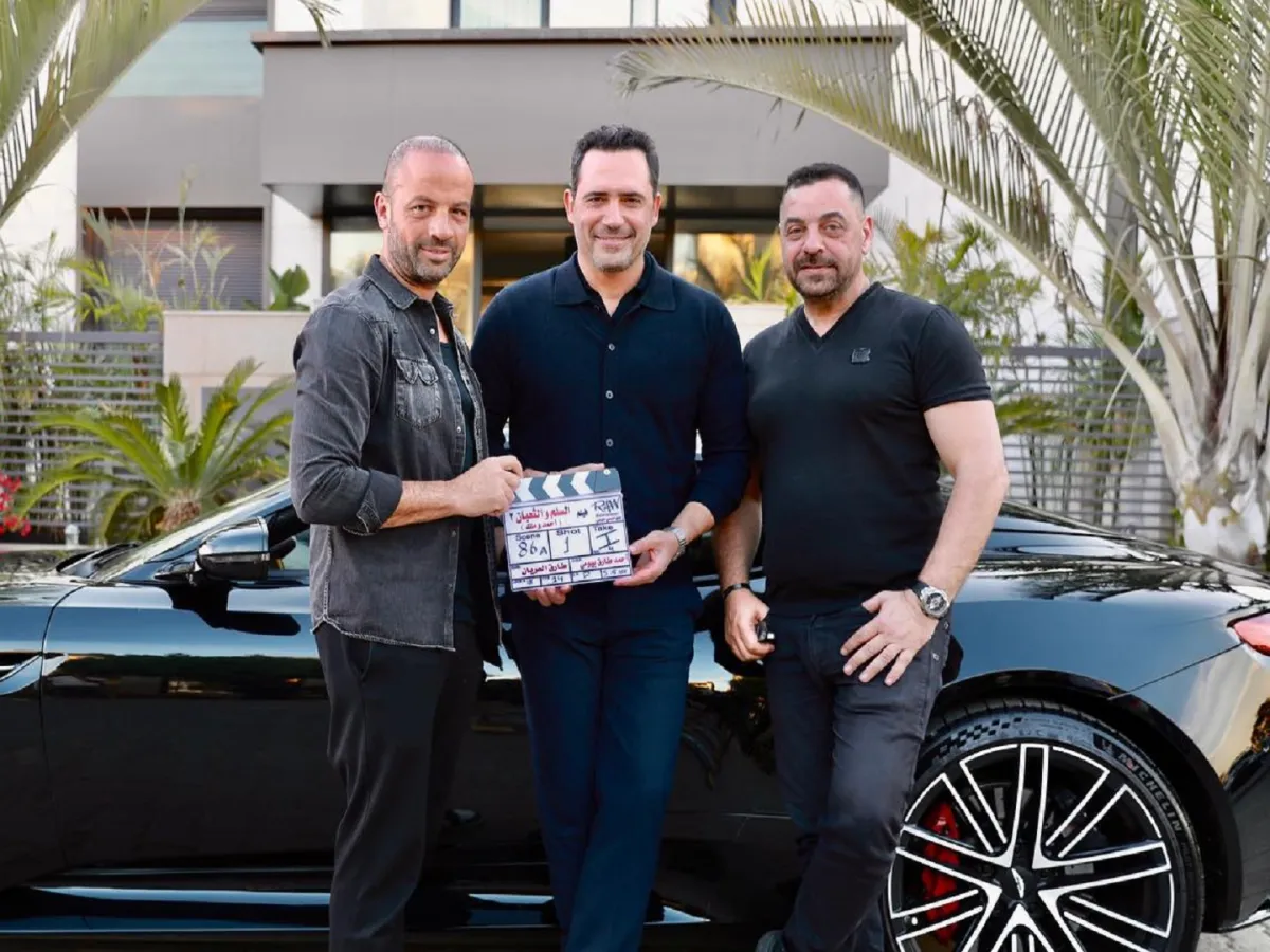 ظافر العابدين والمخرج طارق العريان والمنتج موسى عيسى- الصورة من صفحة موسى عيسى بإنستغرام