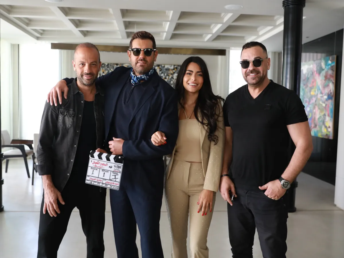 فريق عمل فيلم السلم والثعبان: أحمد وملك - الصورة من الشركة المنتجة