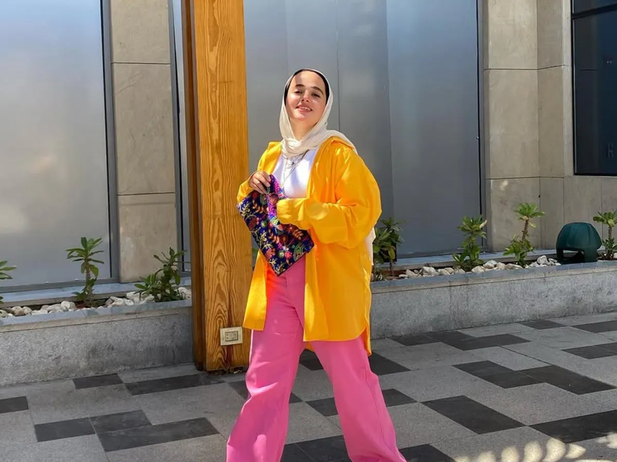 مدونة الموضة دينا سعد - الصورة من حسابها على إنستغرام