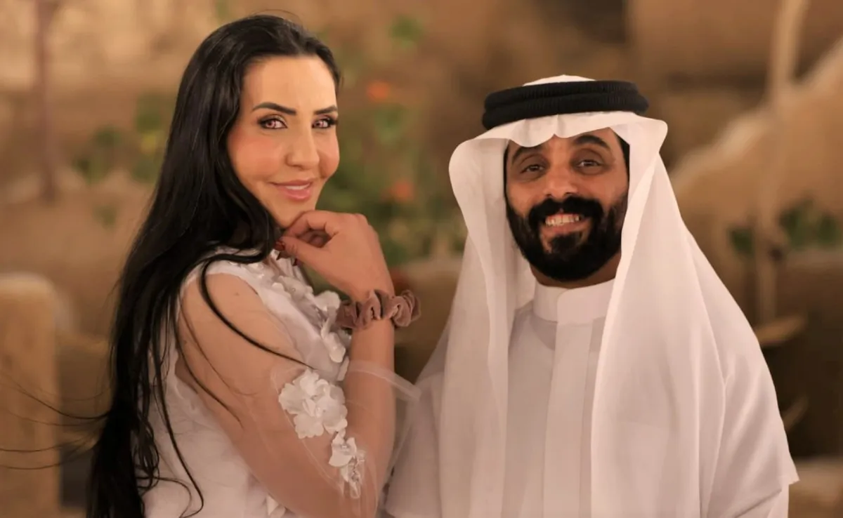 فهد الراجحي وناهد نبعة- الصورة من المصدر