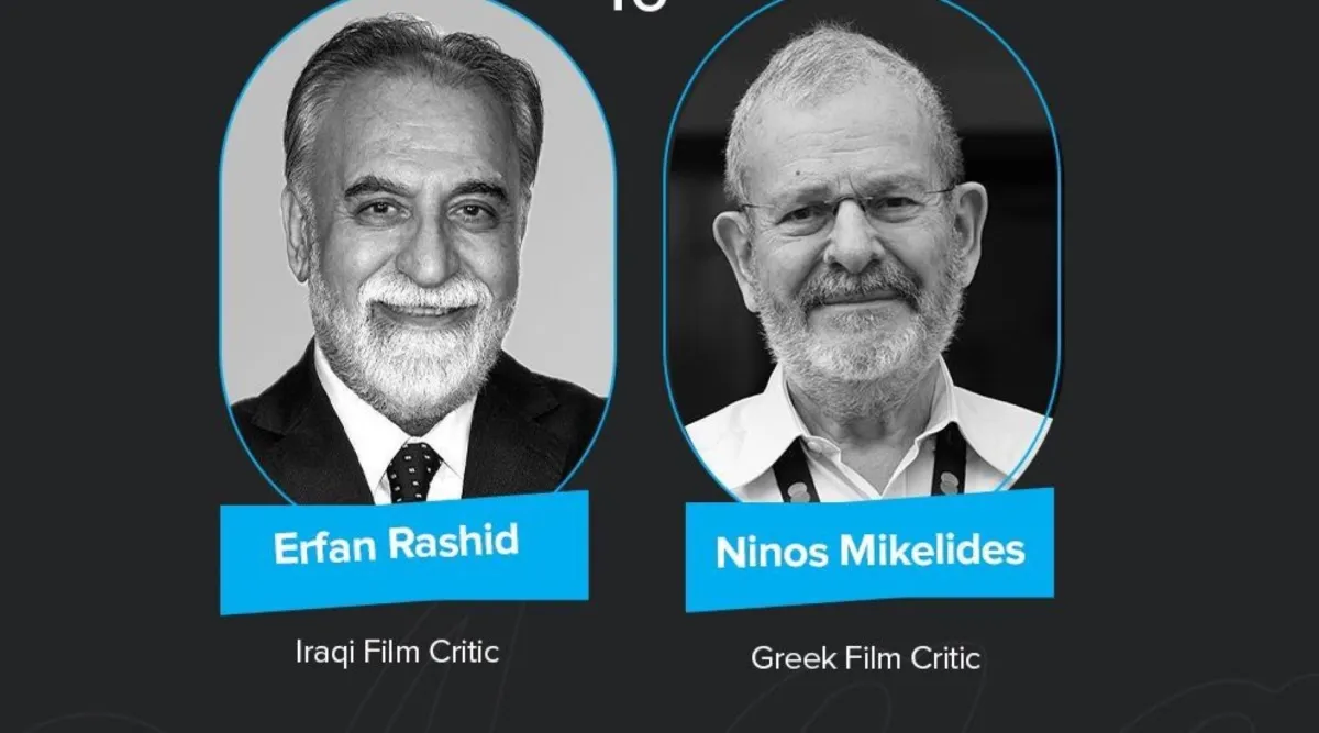 تكريم عرفان رشيد ونينوس ميكيليدس- الصورة من المركز الإعلامي لمركز السينما العربية