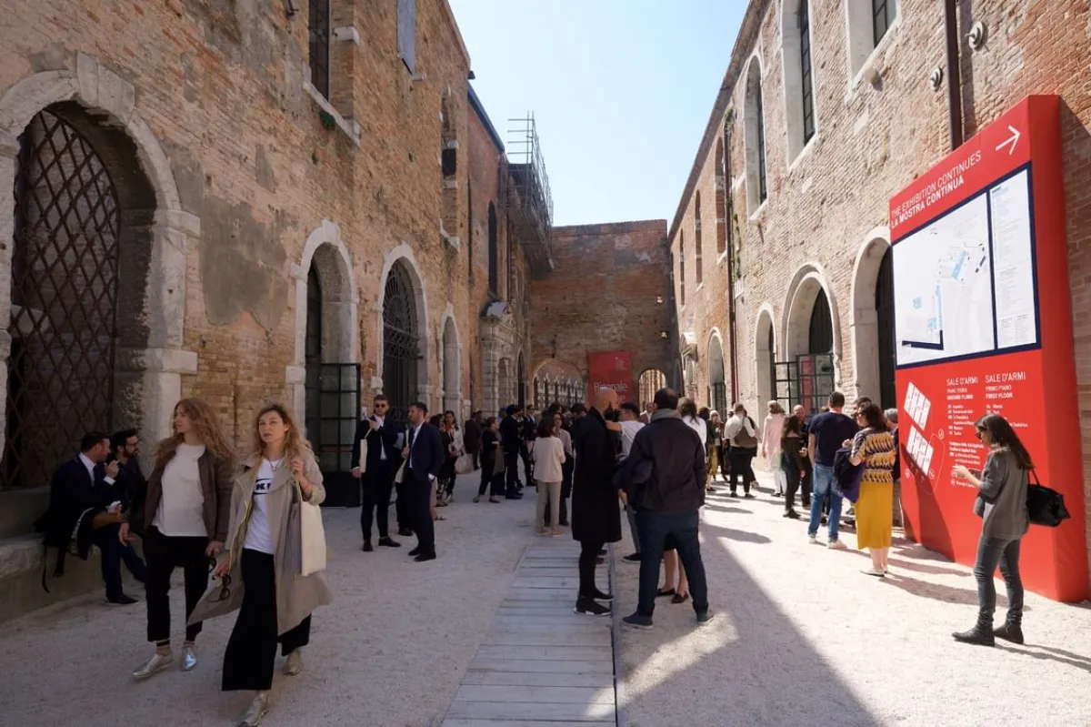 الجناح الإماراتي في بينالي البندقية. الصورة من wam