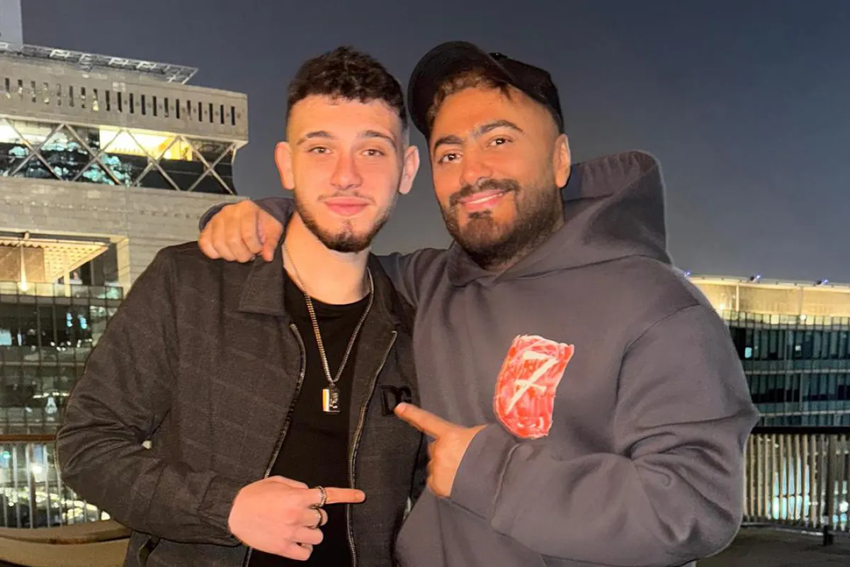 تامر حسني برفقة الشامي- الصورة من حساب الفنان الشامي بإنستغرام