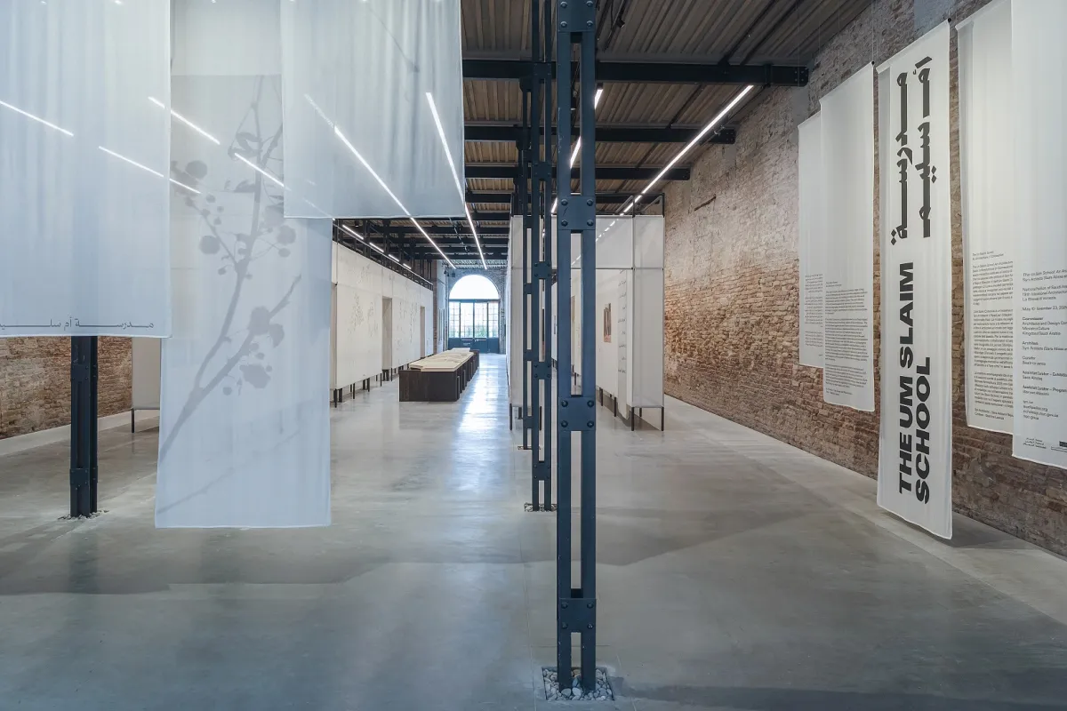 بإذن من هيئة فنون العمارة والتصميم، الجهة المفوضة للجناح السعودي في بينالي البندقية