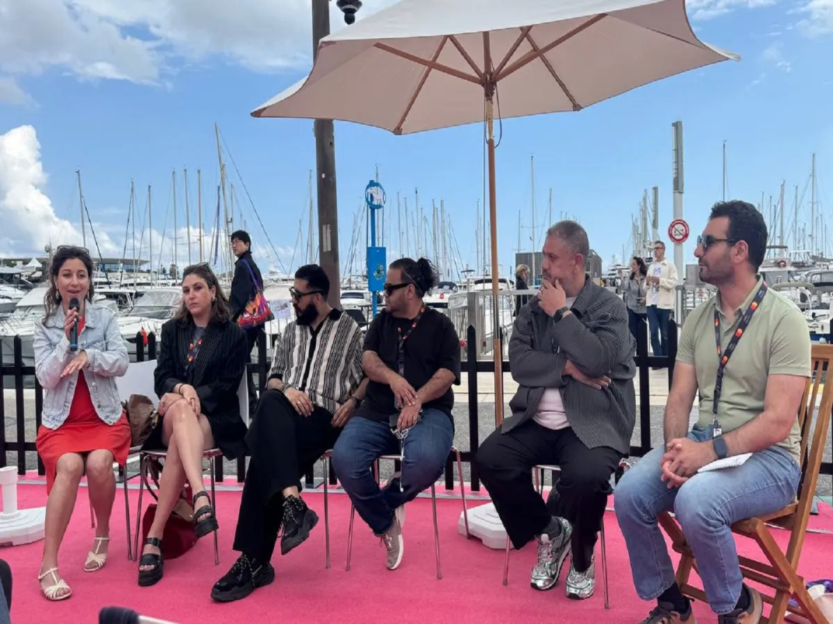 جلسة صانعي الأفلام العرب الصاعدين فى مهرجان كان السينمائي