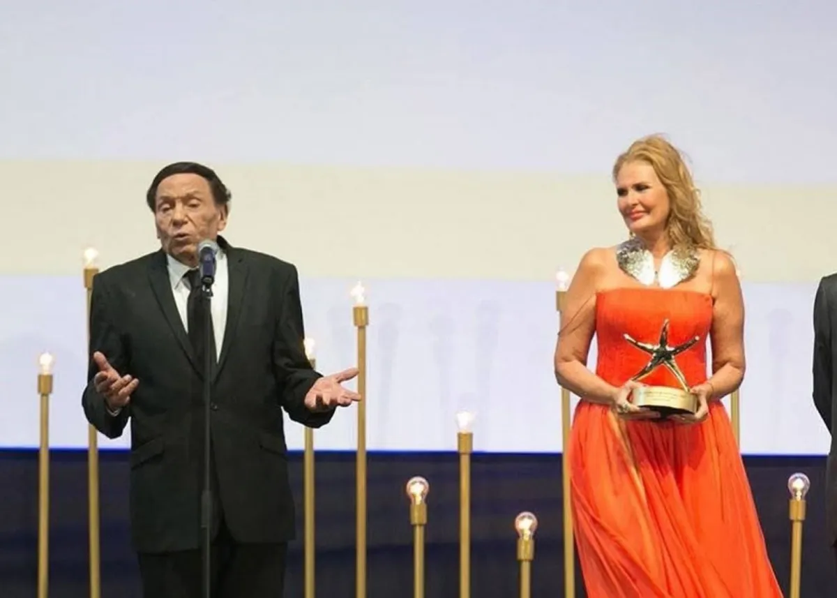 يسرا مع عادل إمام- الصورة من حساب يسرا على إنستغرام