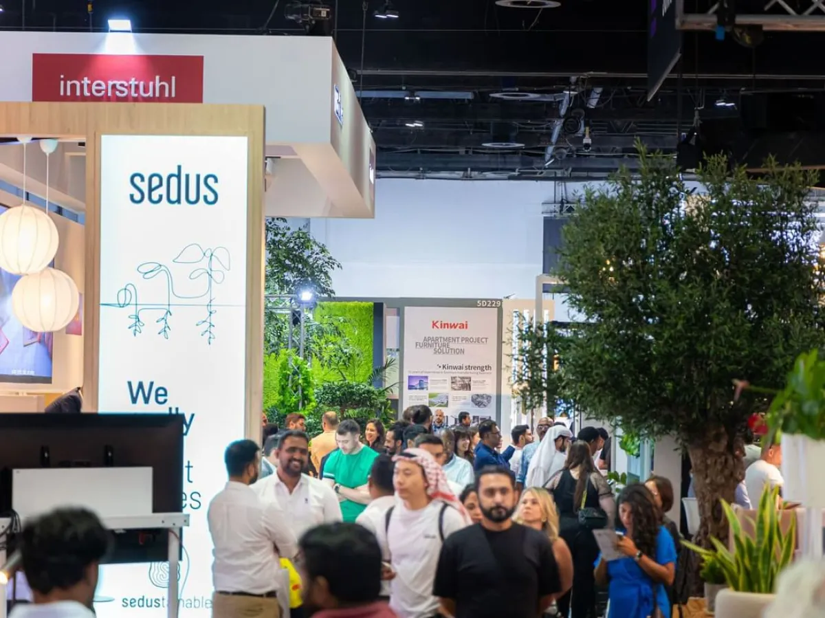 انطلاق معارض إندكس والفنادق ووورك سبيس في دبي. الصورة من wam