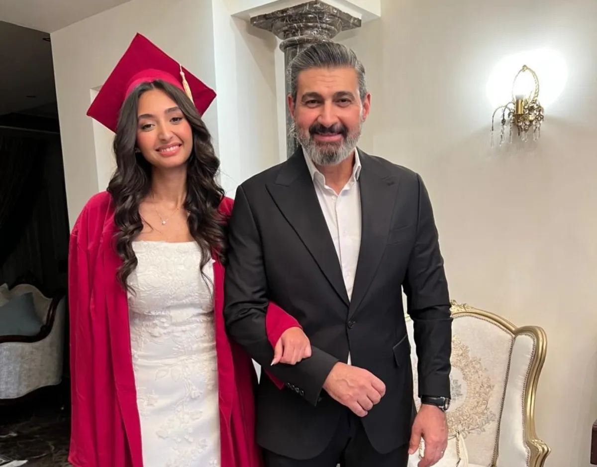 ياسر جلال وابنته قدرية - الصورة من حساب ياسر جلال على الفيس بوك