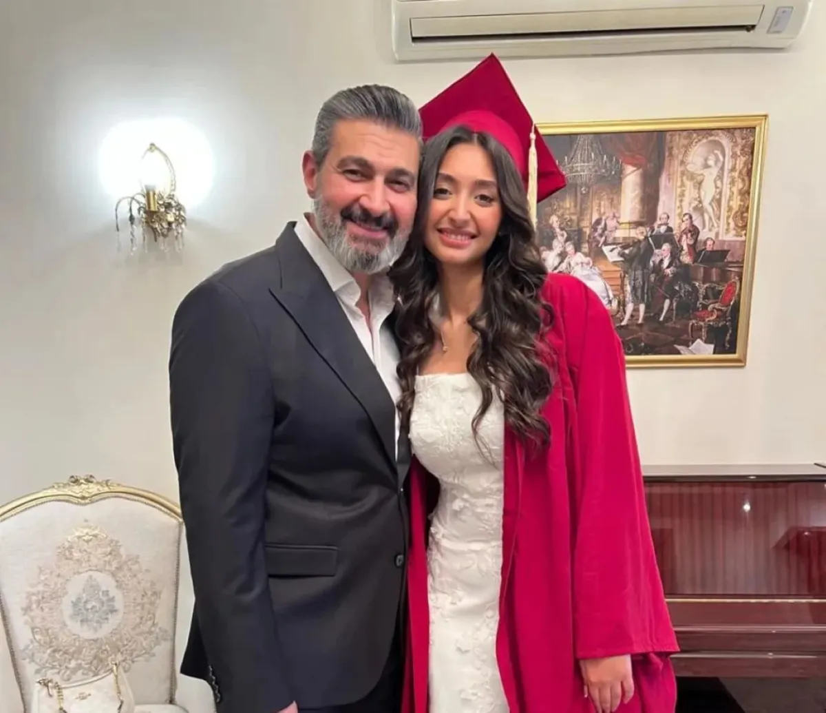 ياسر جلال وابنته قدرية - الصورة من حسابه على إنستغرام