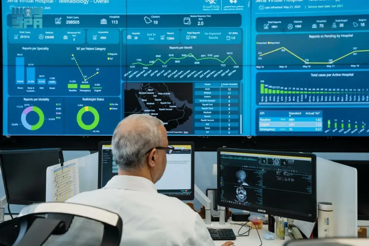 تفعيل خدمات الاستشارات الطبية الافتراضية للحجاج. الصورة من واس