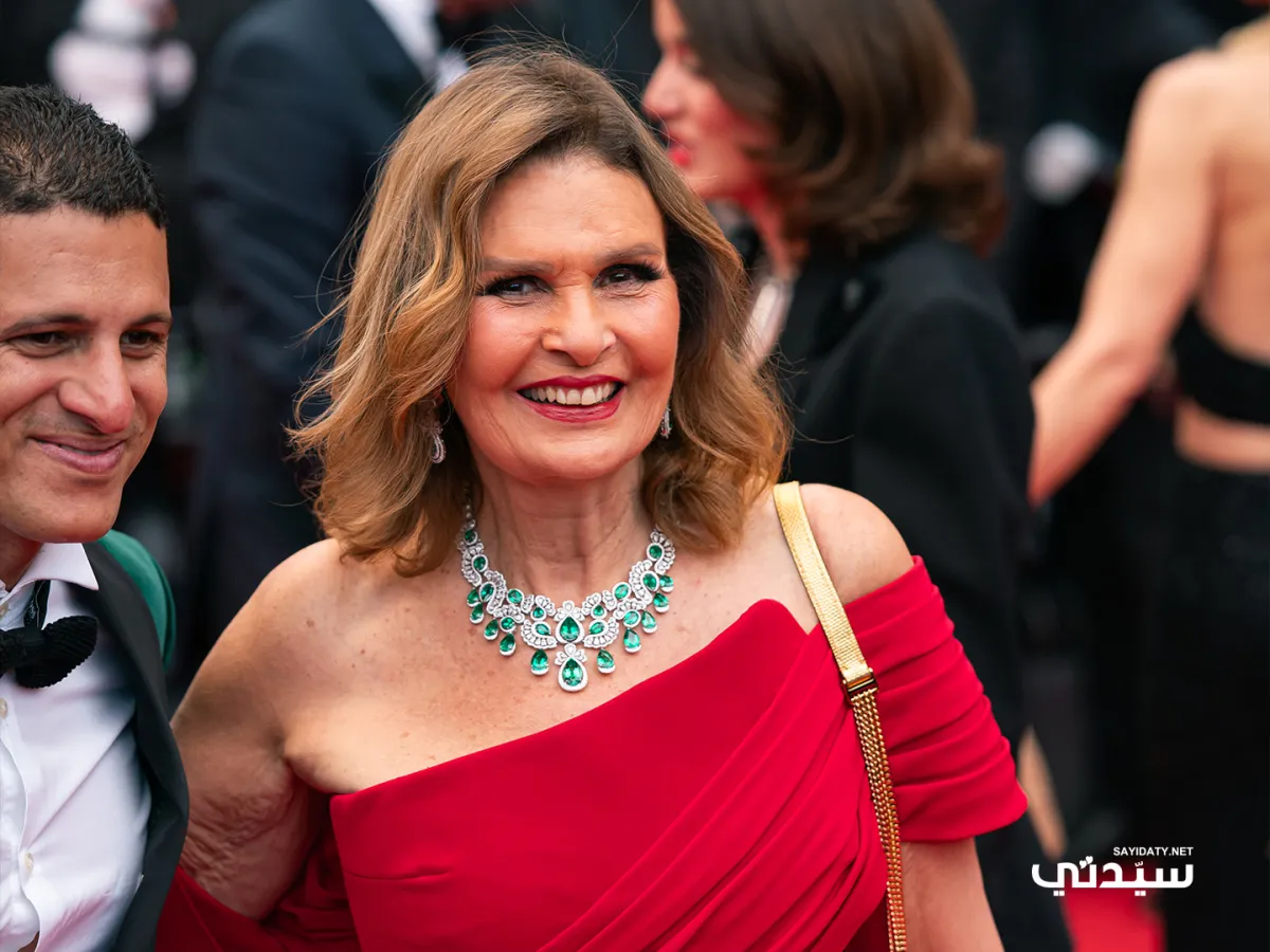 يسرا وعمرو منسي من حفل افتتاح مهرجان كان - صورة خاصة لسيدتي تصوير يوسف بوهوش