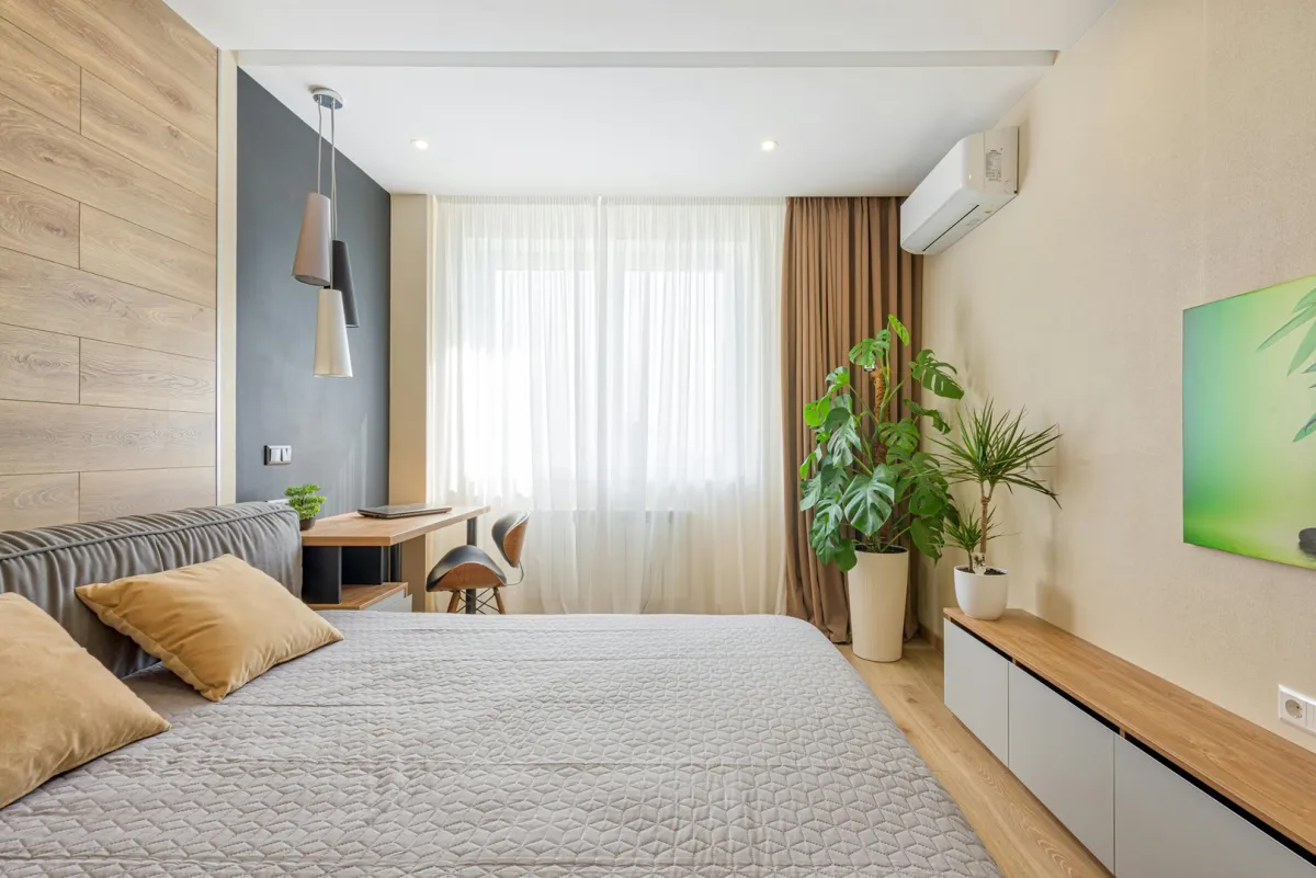 غرفة نوم مودرن واسعة