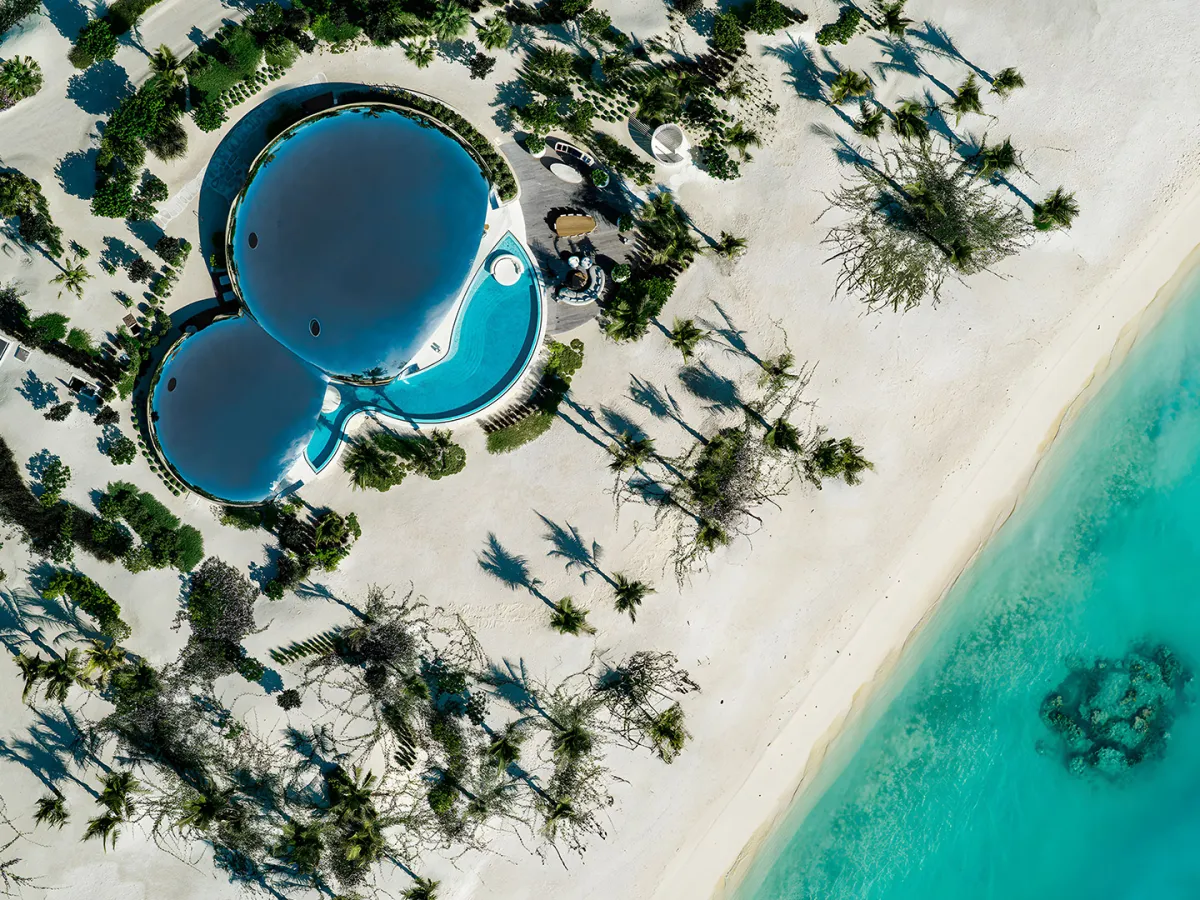 صورة جوية لمنتجع شيبارة