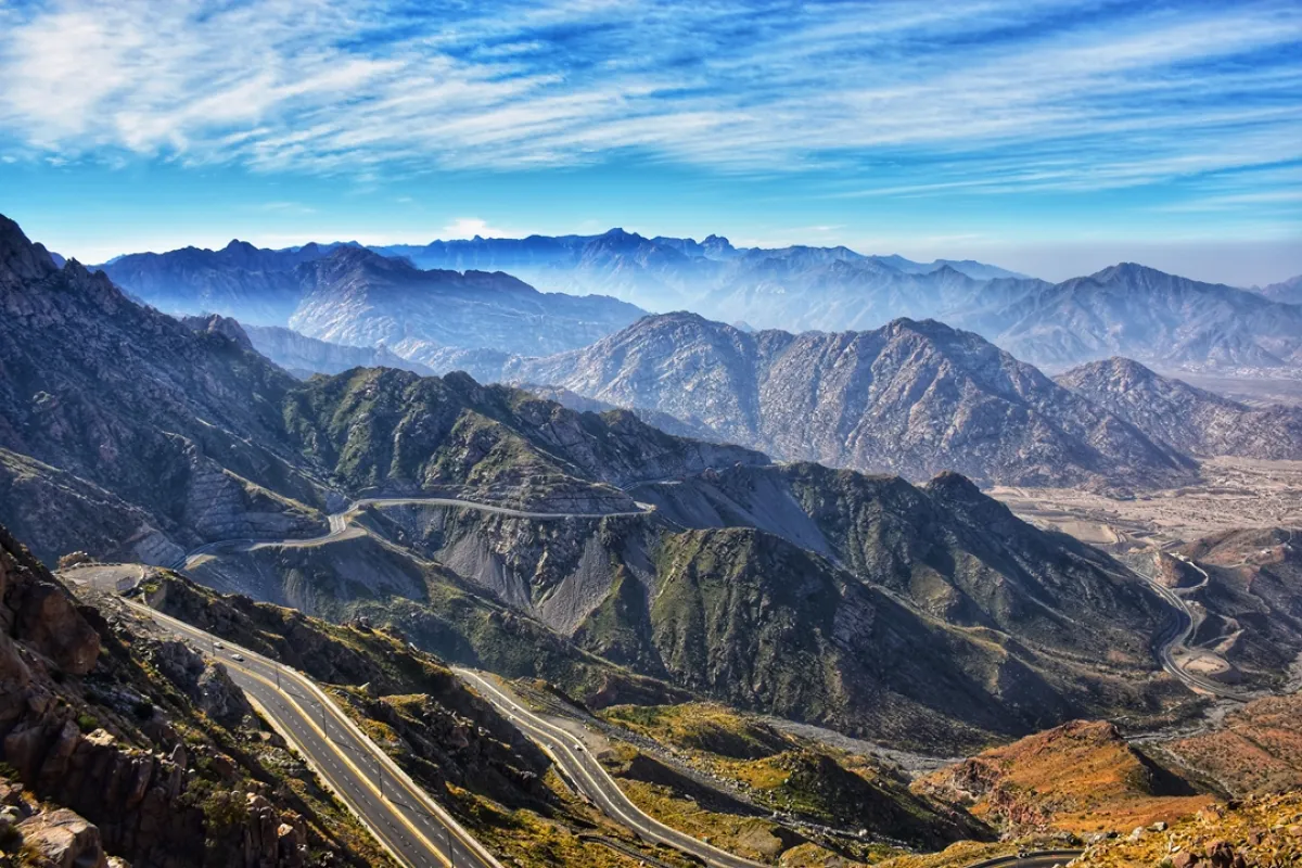 منظر طبيعي لجبل الشفا في الطائف