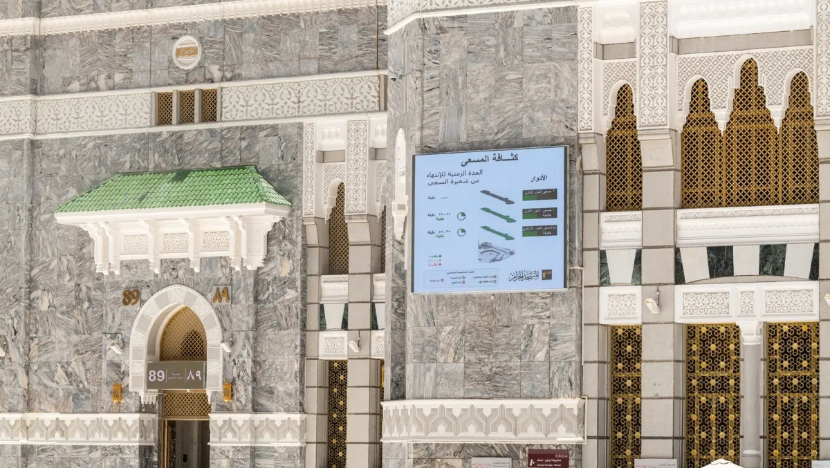  عناية شؤون الحرمين تطلق خدمة رقمية تتيح معرفة حالة كثافة المطاف والمسعى في المسجد الحرام - الصورة من حساب الهيئة على إكس