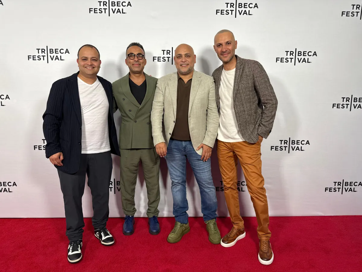 فريق إنتاج فيلم هابي بيرث داي - الصورة من المركز الصحفي للشركة المنتجة 