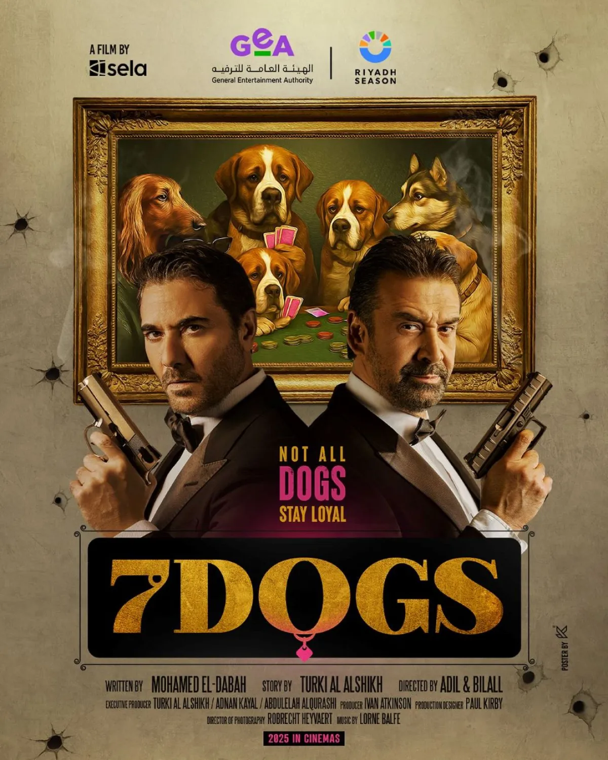 بوستر فيلم 7DOGS- الصورة من الحساب الرسمي للمستشار تركي آل الشيخ على "فيسبوك"