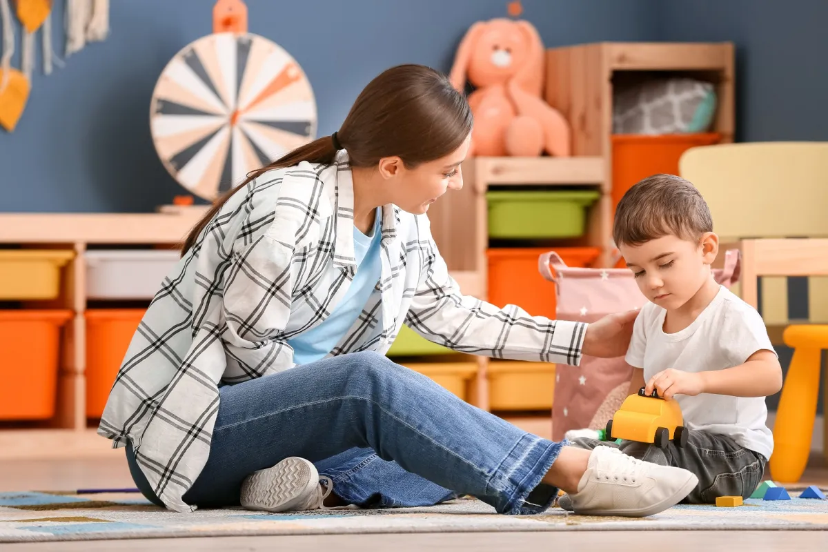 صورة لأم مع طفلها