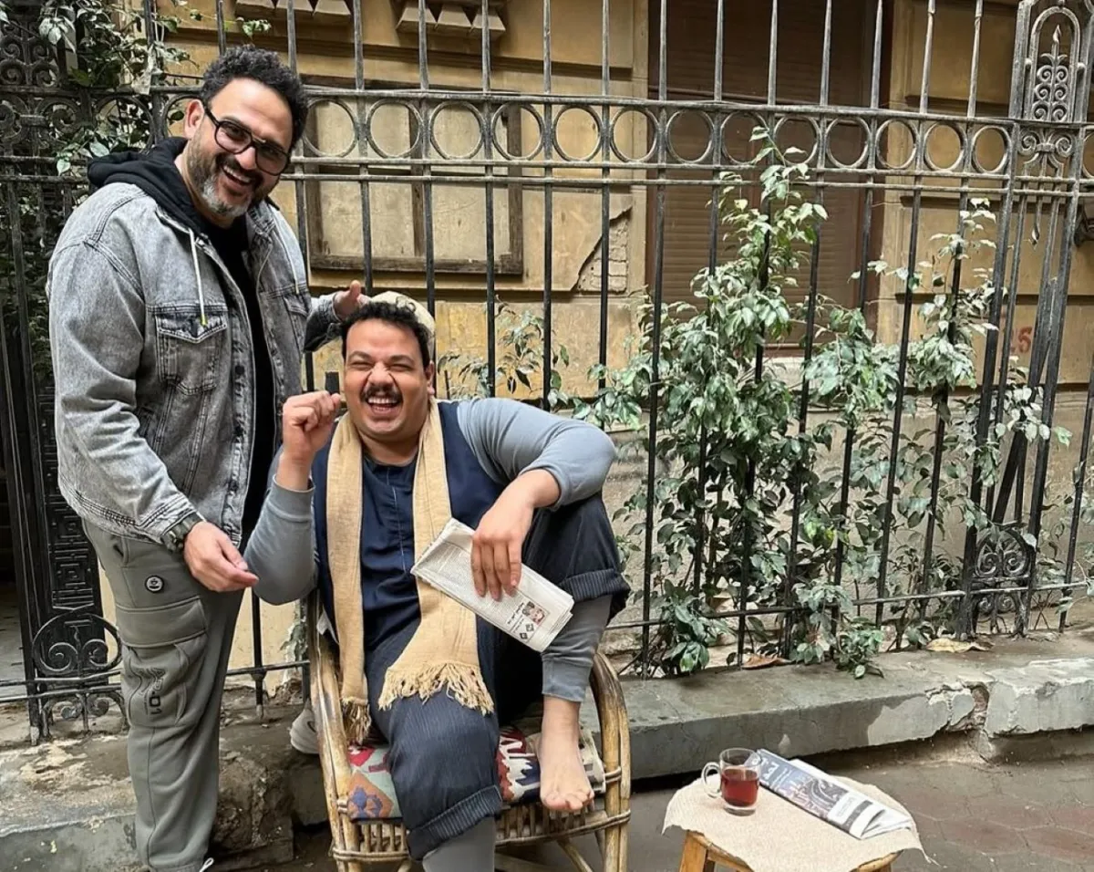 أكرم حسني مع مصطفى غريب - الصورة من حساب أكرم على إنستغرام