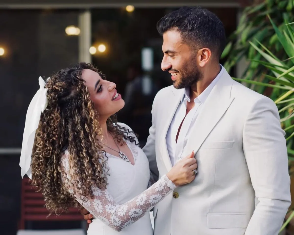 منة عدلي القيعي وزوجها يوسف حشيش - الصورة من حساب يوسف على إنستغرام