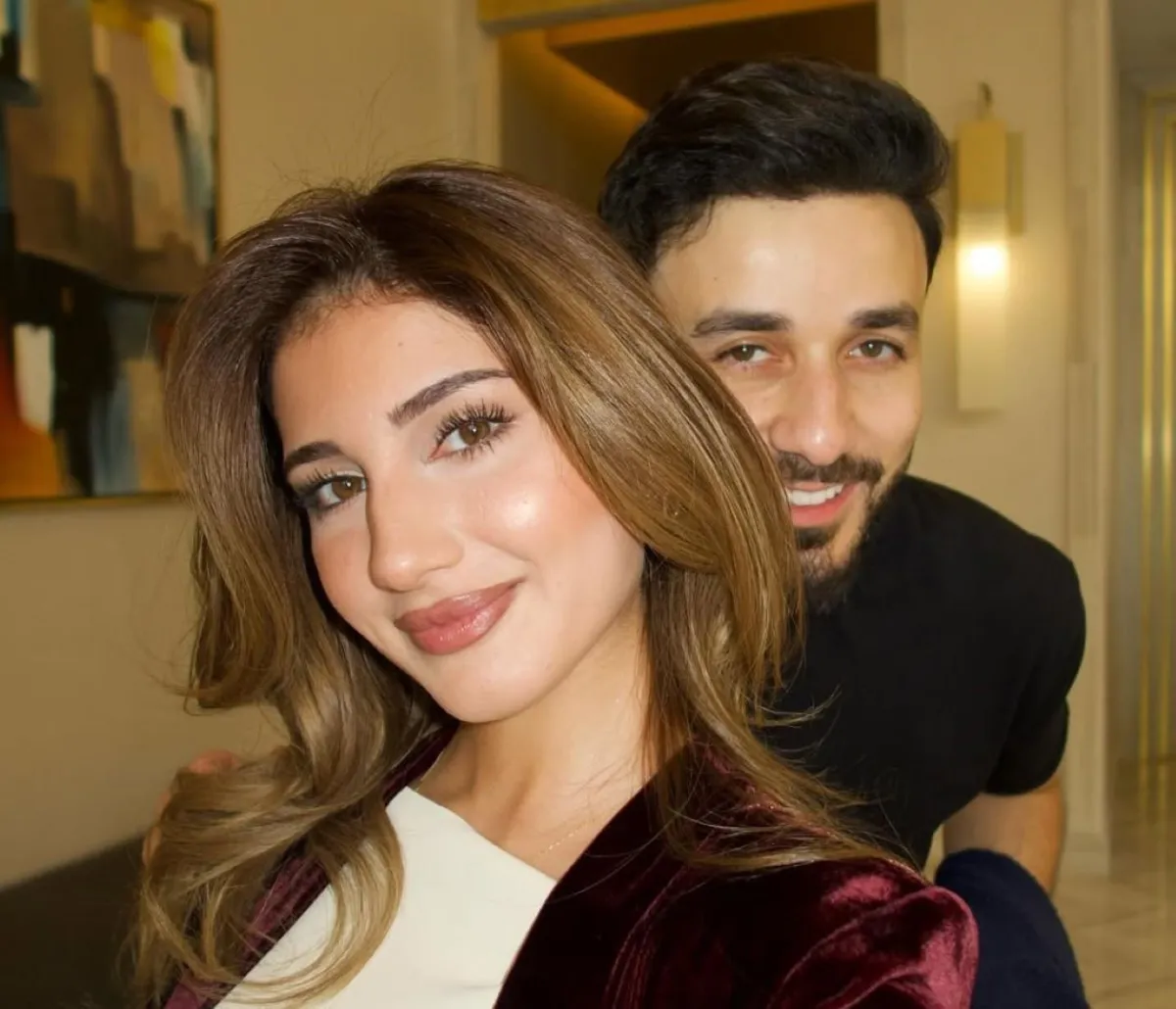 شيرين بيوتي وأسامة مروة - الصورة من حساب شيرين على إنستغرام