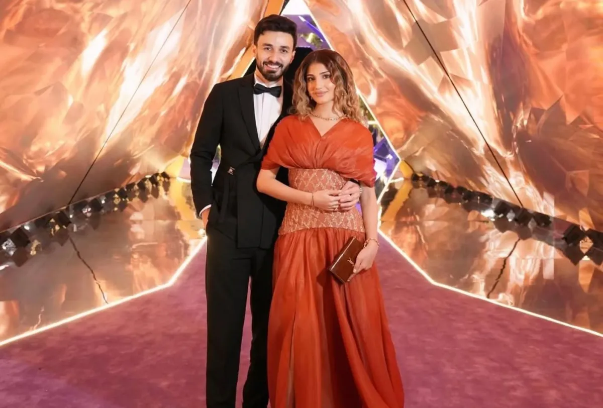 أسامة مروة وشيرين بيوتي - الصورة من حساب أسامة على إنستغرام