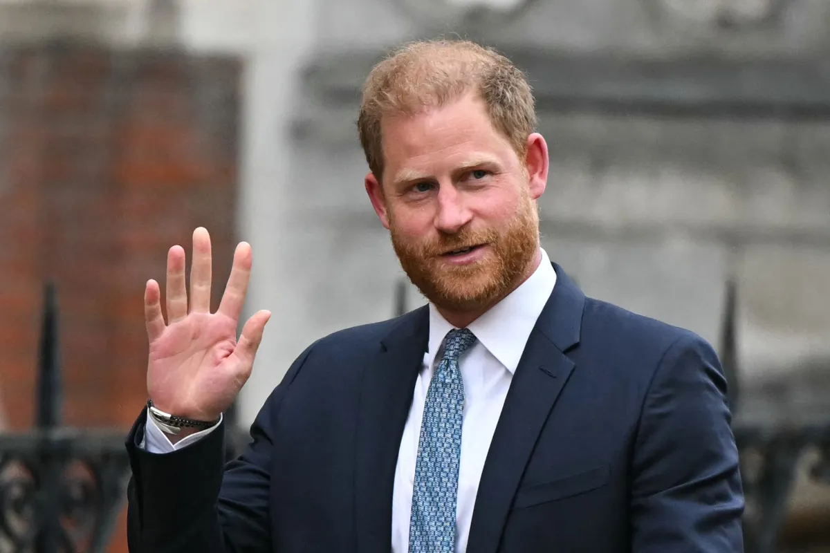 الأمير هاري دوق ساسكس في وسط لندن (Prince Harry Duke of Sussex in central London). مصدر الصورة: JUSTIN TALLIS / AFP