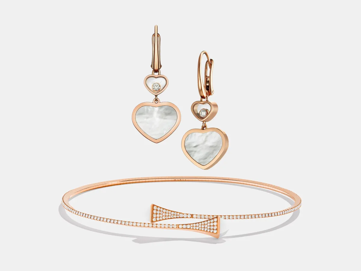 مجوهرات أحجار كريمة بيضاء 