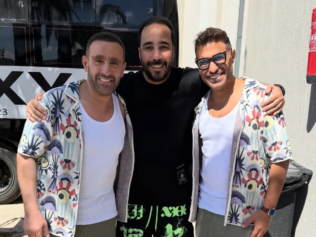 أحمد السقا وأحمد فهمي وأحمد درويش - الصورة من حساب أحمد درويش على إنستغرام