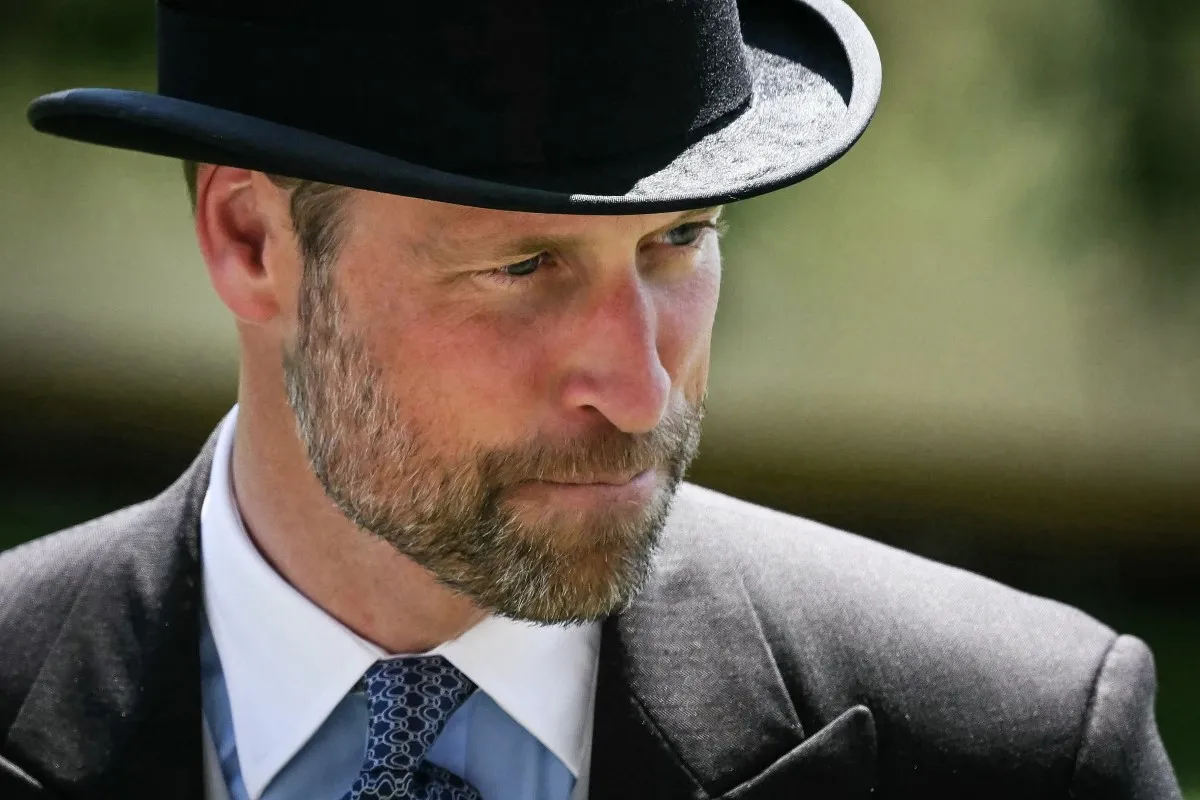 الأمير ويليام من سباق رويال أسكوت للخيول في لندن ( Prince William at  the Royal Ascot horse racing in London). مصدر الصورة:JUSTIN TALLIS / AFP