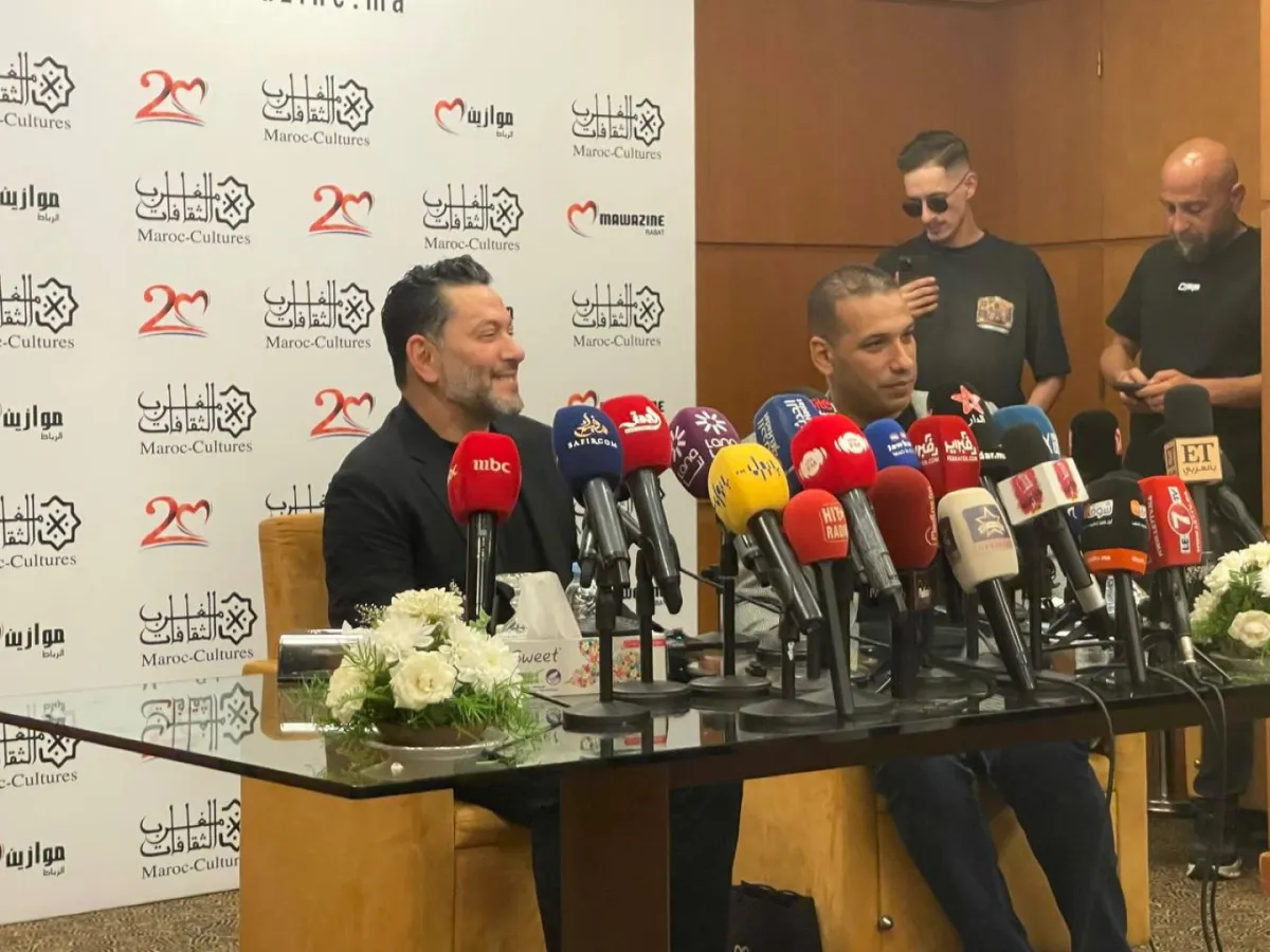 زياد برجي في المؤتمر الصحفي لمهرجان موازين- الصورة خاصة بسيدتي