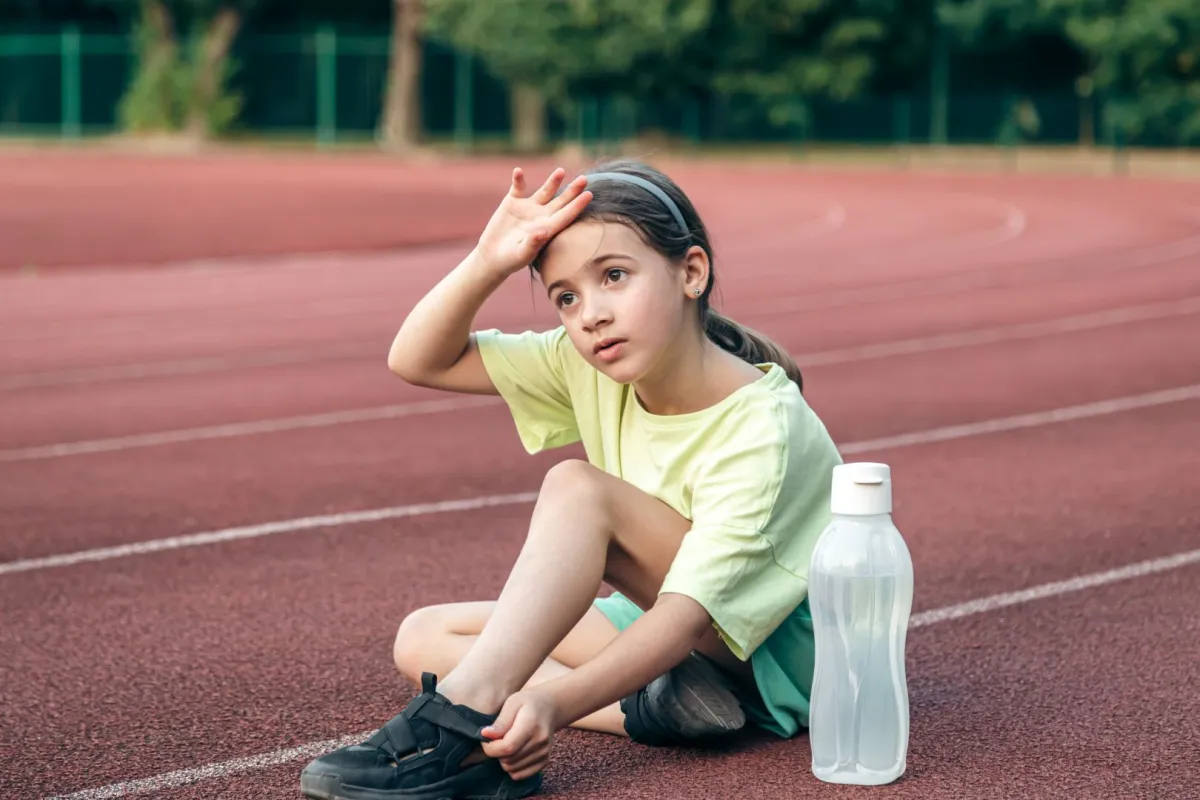 صورة طفلة تعاني الجفاف