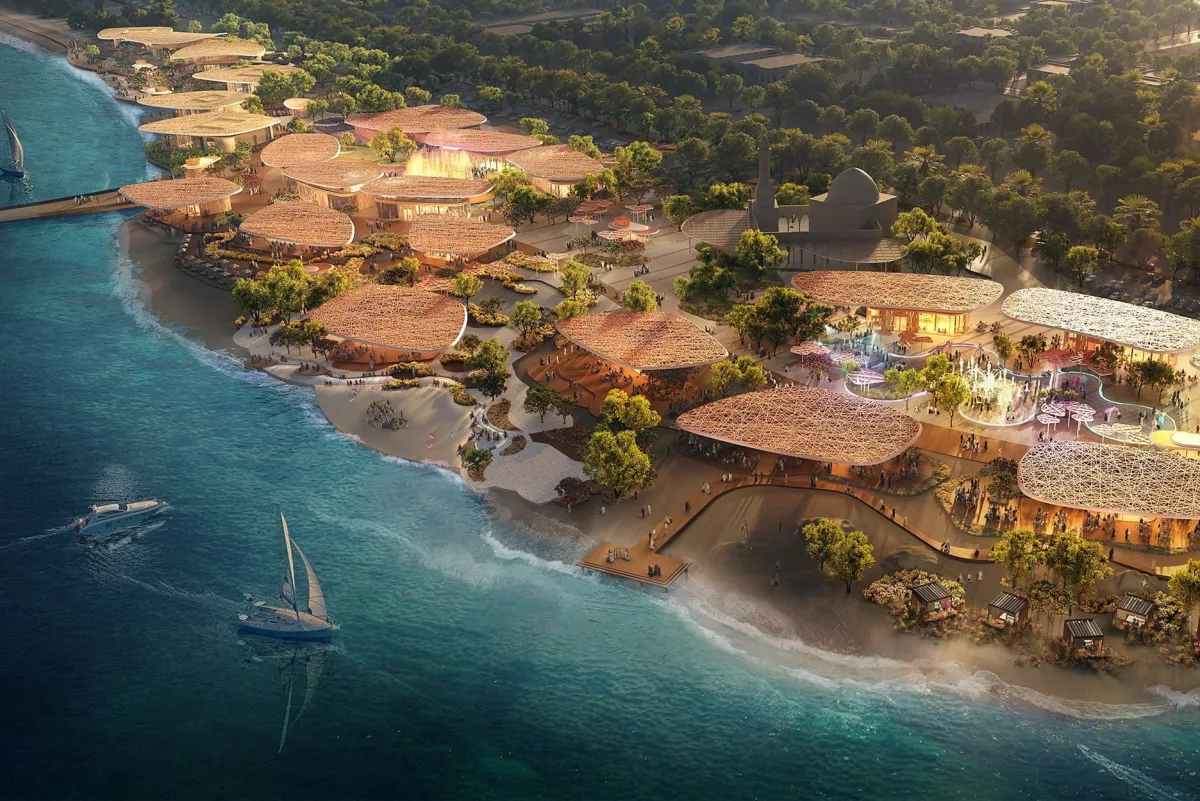 يمثل شاطئ "باي فرونت" نموذجًا حديثًا لتطوير الواجهات البحرية - الصورة من حساب عداد مشاريع الشرقية