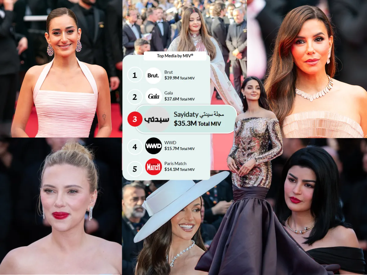 سيدتي تحصد المركز الثالث عالمياً والأول عربياً في تقرير Launchmetrics لمهرجان كان 2025