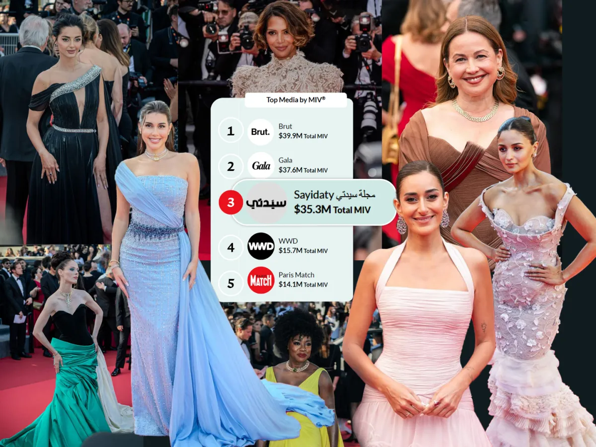 سيدتي الأولى عربياً والثالثة عالمياً من حيث التأثير والانتشار في تغطية مهرجان كان السينمائي.. جولة على متابعة الأزياء والمجوهرات