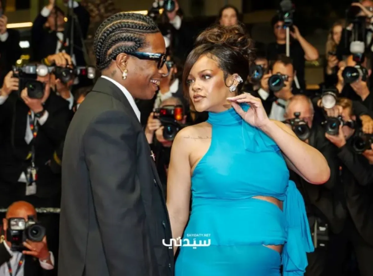 ريهانا وإيساب روكي في مهرجان كان السينمائي- الصورة خاصة بـ سيدتي من تصوير يوسف بوهوش