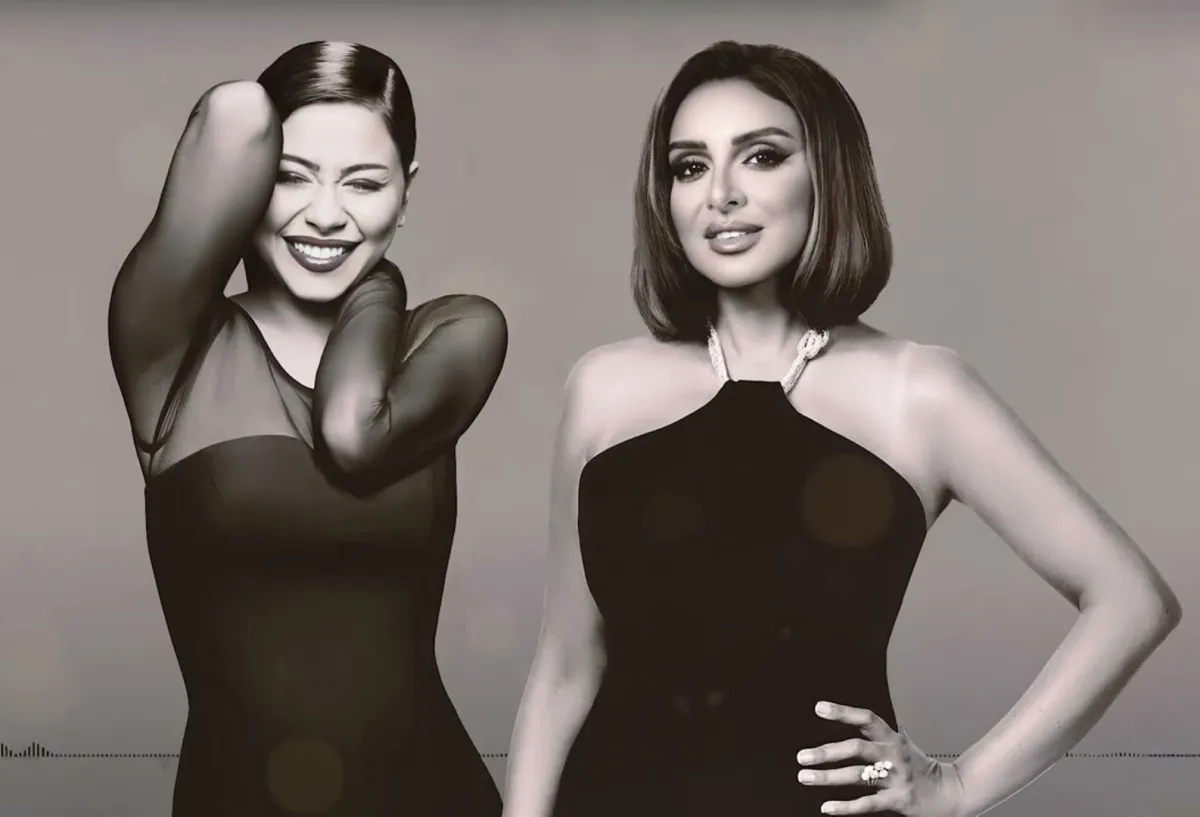 أنغام وشيرين - الصورة من حساب فانز أنغام على انستغرام