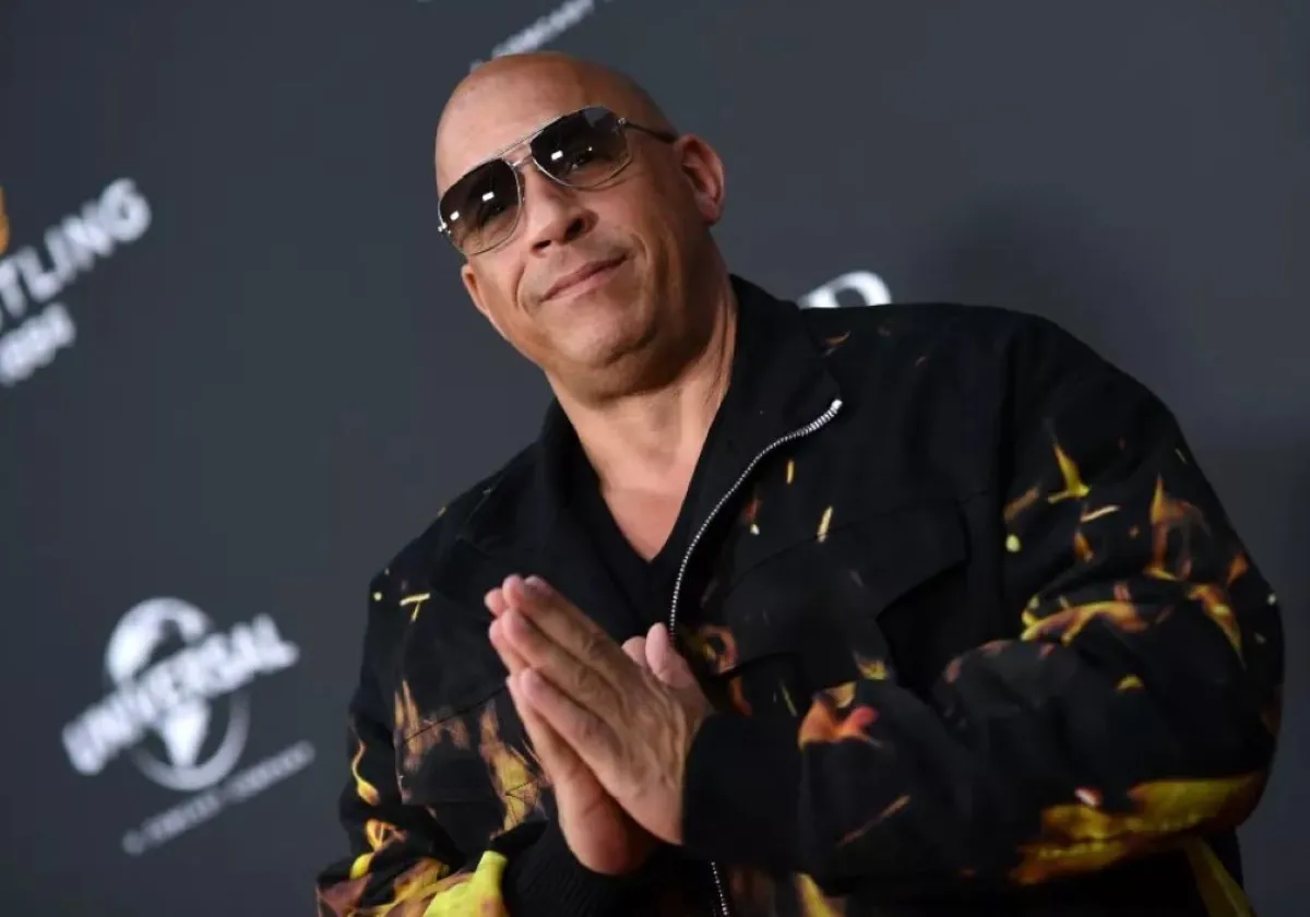 فان ديزل - Vin Diesel at the Universal Studios Backlot in Universal City, California, on May 20, 2023. (Photo by VALERIE MACON / AFP)