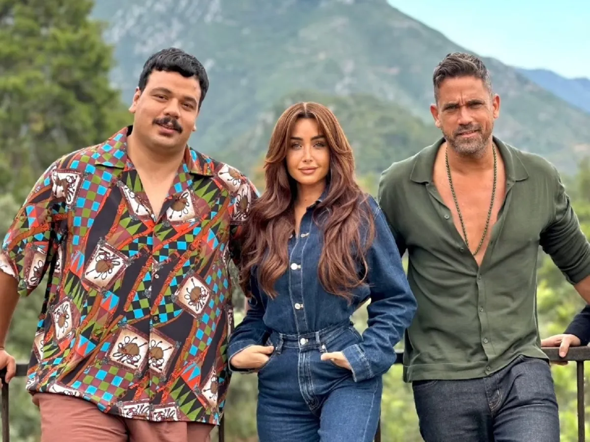 أمير كرارة وهنا الزاهد ومصطفى غريب  - الصورة من ستوري هنا الزاهد على إنستغرام