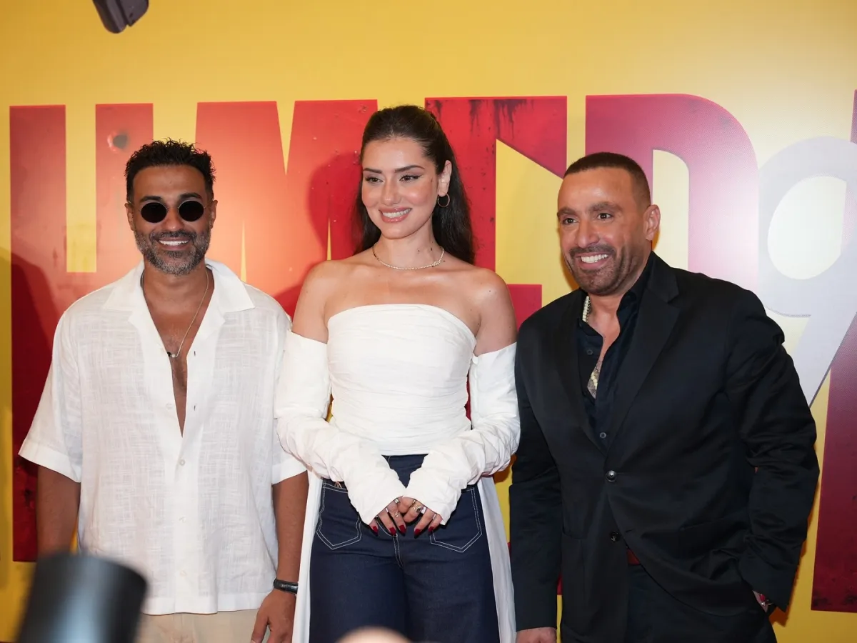 أحمد السقا وأحمد فهمي وجيهان الشماشرجي - الصورة من الشركة المنتجة لفيلم أحمد وأحمد