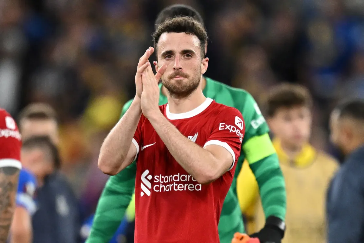 ديوغو جوتا في ملعب أنفيلد في ليفربول، شمال غرب إنجلترا (Diogo Jota at Anfield in Liverpool, north west England). مصدر الصورة: Oli SCARFF / AFP