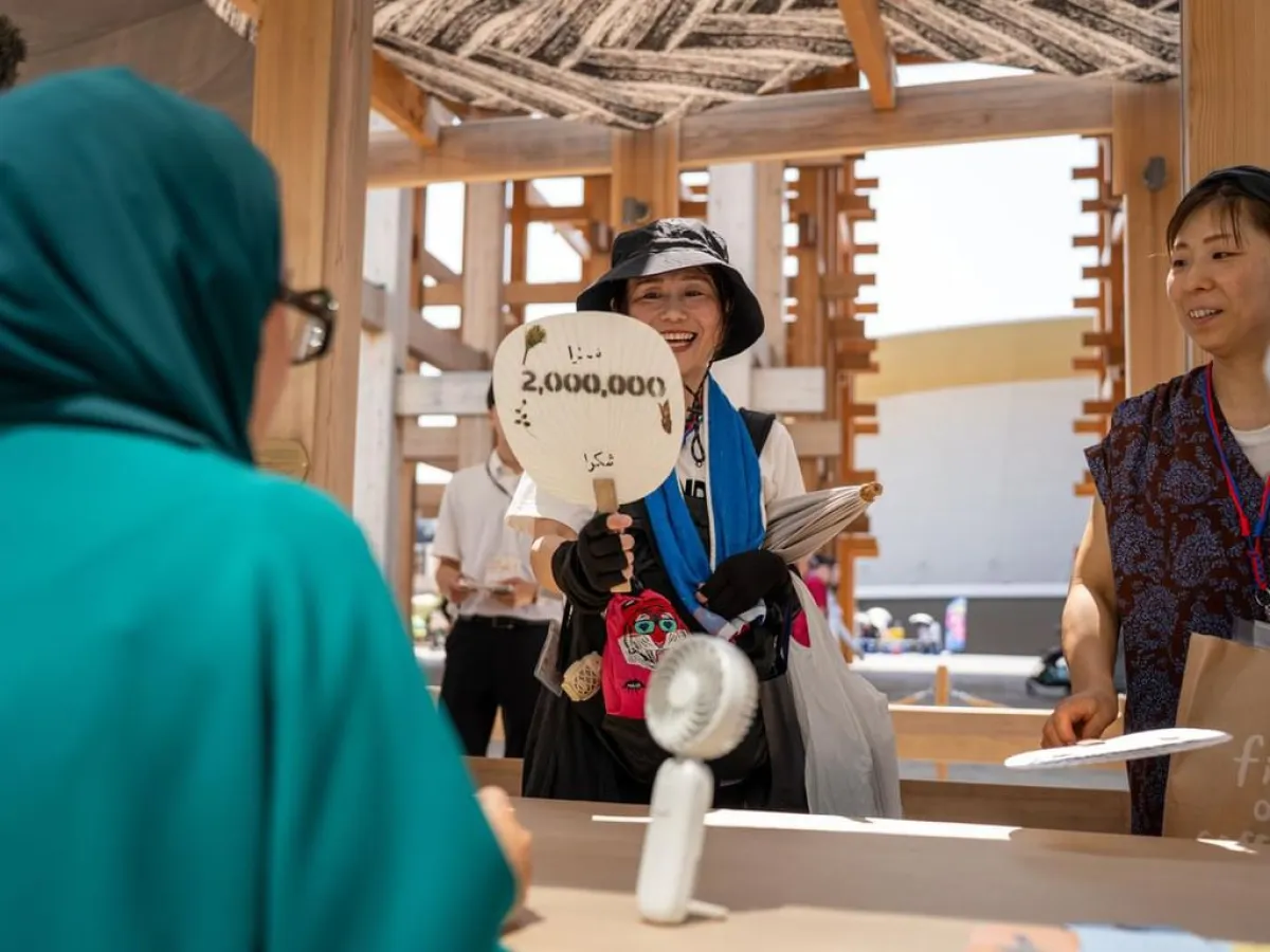 جناح الإمارات في إكسبو أوساكا يستقبل مليوني زائر . الصورة من wam