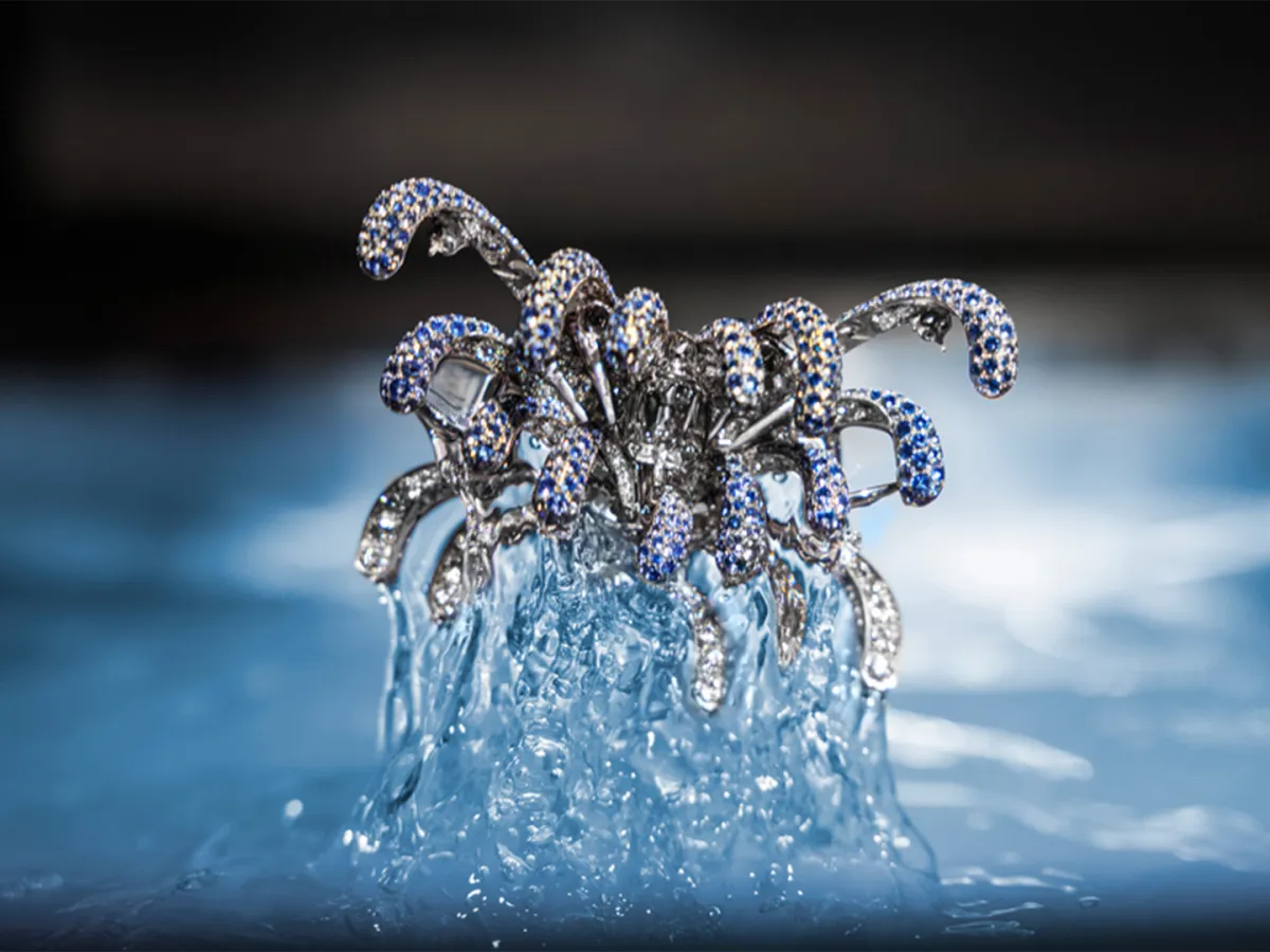 فندي تحتفل بمئة عام من الإبداع بإطلاق مجوهرات Eaux d’Artifice المستوحاة من نوافير روما- الصورة من مكتب العلاقات العامة للدار