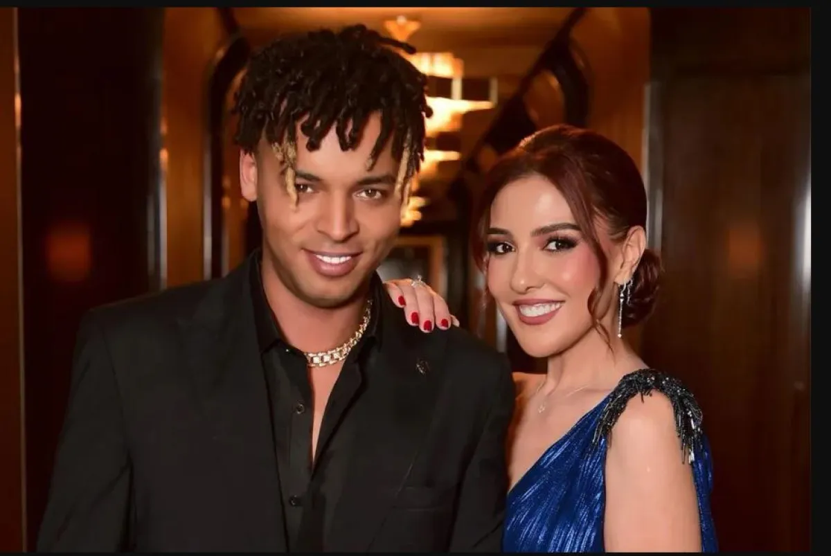 مي كساب وزوجها أوكا- الصورة من حساب أوكا الخاص بإنستغرام