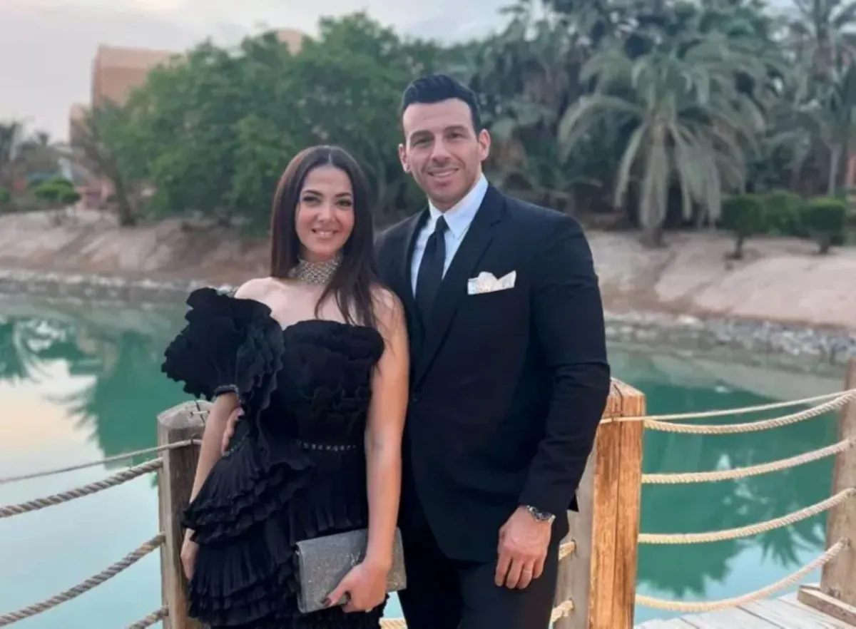 دنيا سمير غانم برفقة زوجها الإعلامي رامي رضوان- الصورة من صفحتها الرسمية على إنستغرام