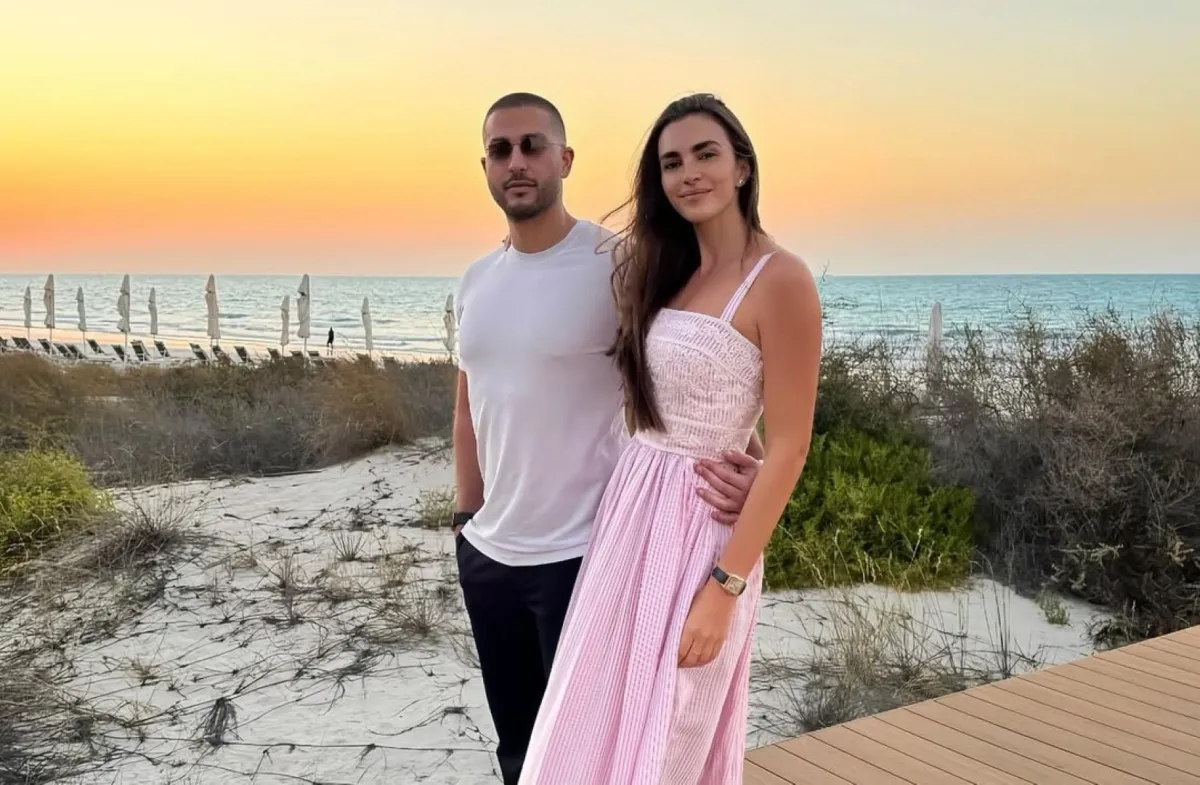 العروسان سيليو إيلي صعب وزين قطامي - الصورة من حسابها على إنستغرام