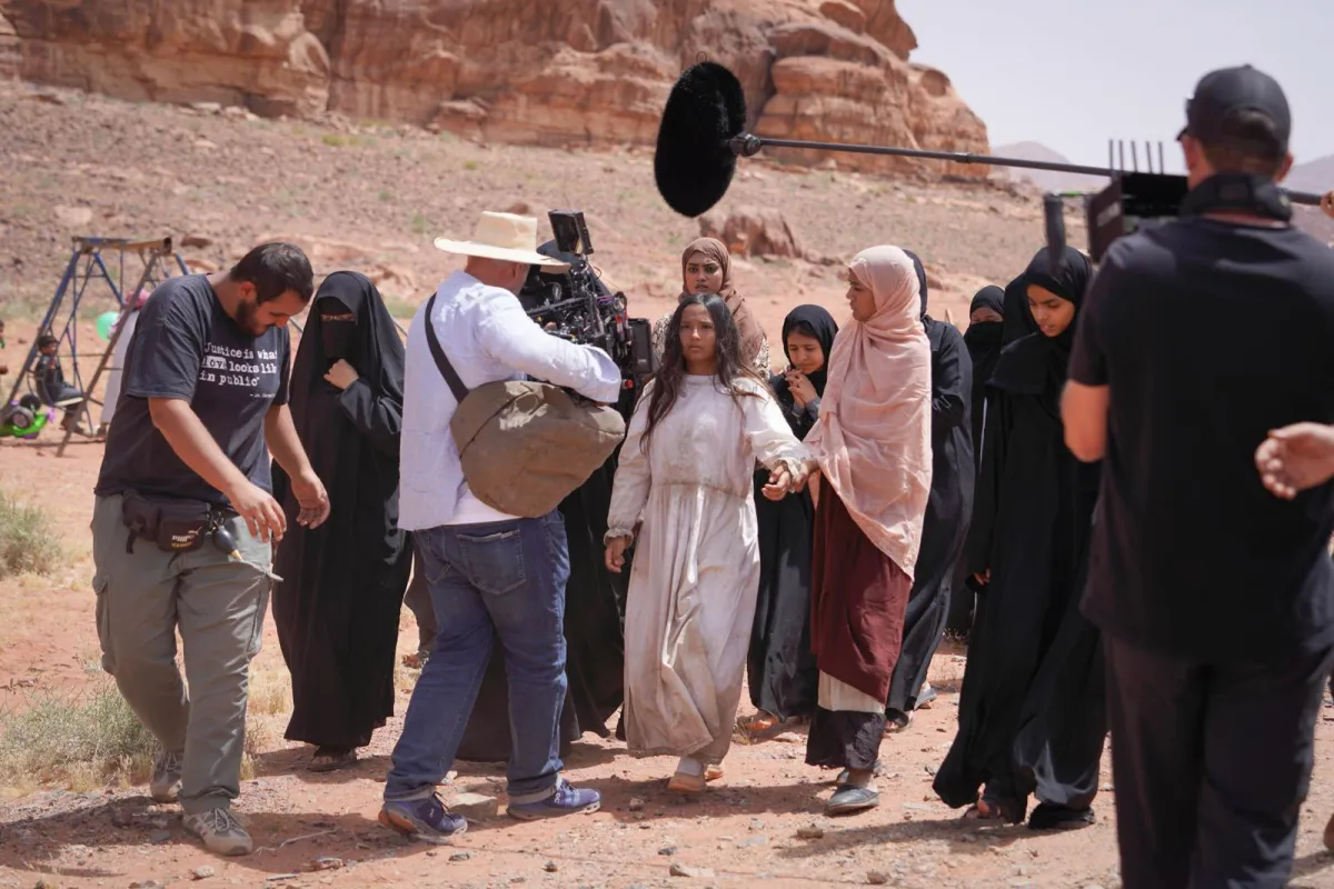 صورة من كواليس فيلم هجرة- الصورة من المكتب الإعلامي للفيلم